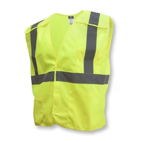 Radians¬Æ SV4 Class 2 5 Pt. Breakaway Solid Vest, Hi-Vis Green, XL, Radians, Mfr#: SV4GSXL